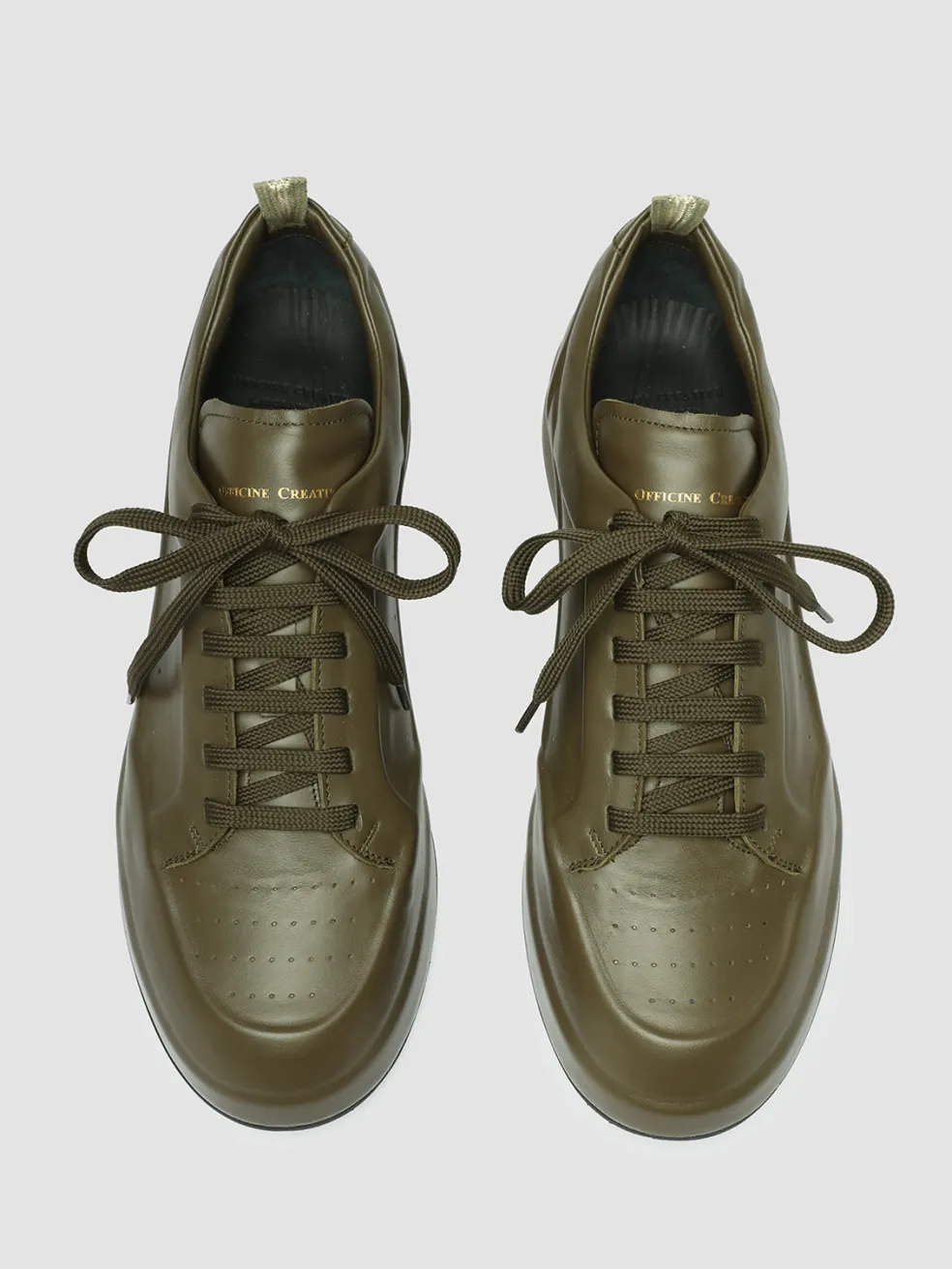 Discount Officine Creative ACE 016 - Leather Sneakers GREEN