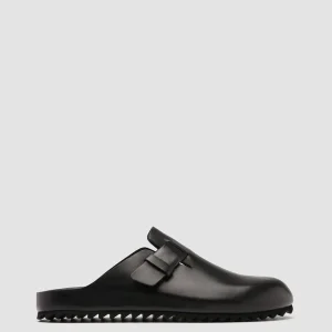 Outlet Officine Creative AGORÀ 004 - Leather Slippers BLACK