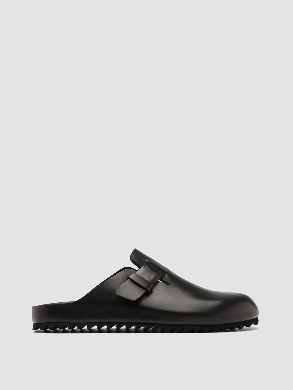 Outlet Officine Creative AGORÀ 004 - Leather Slippers BLACK