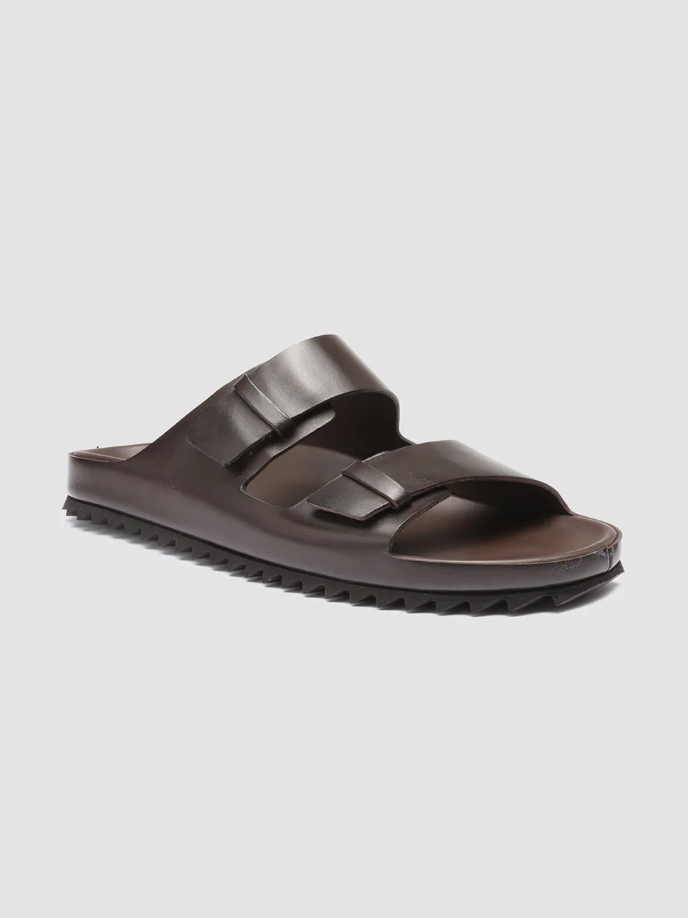 Hot Officine Creative AGORÀ 002 - Brown Leather Sandals COFFEE