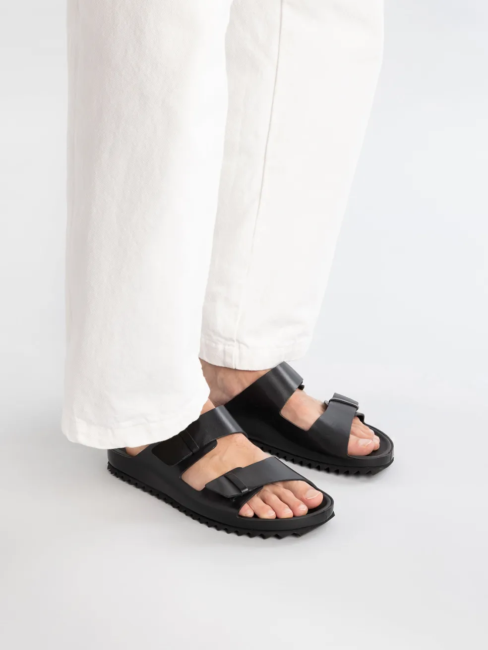 Hot Officine Creative AGORÀ 002 - Brown Leather Sandals COFFEE