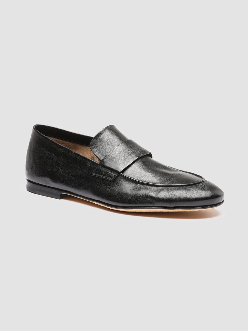 New Officine Creative AIRTO 001 - Leather Penny Loafers BLACK
