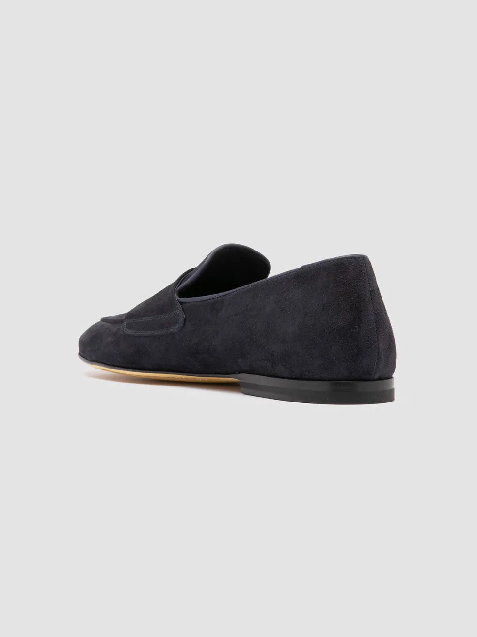 New Officine Creative AIRTO 010 - Blue Suede Penny Loafers DEEP NAVY
