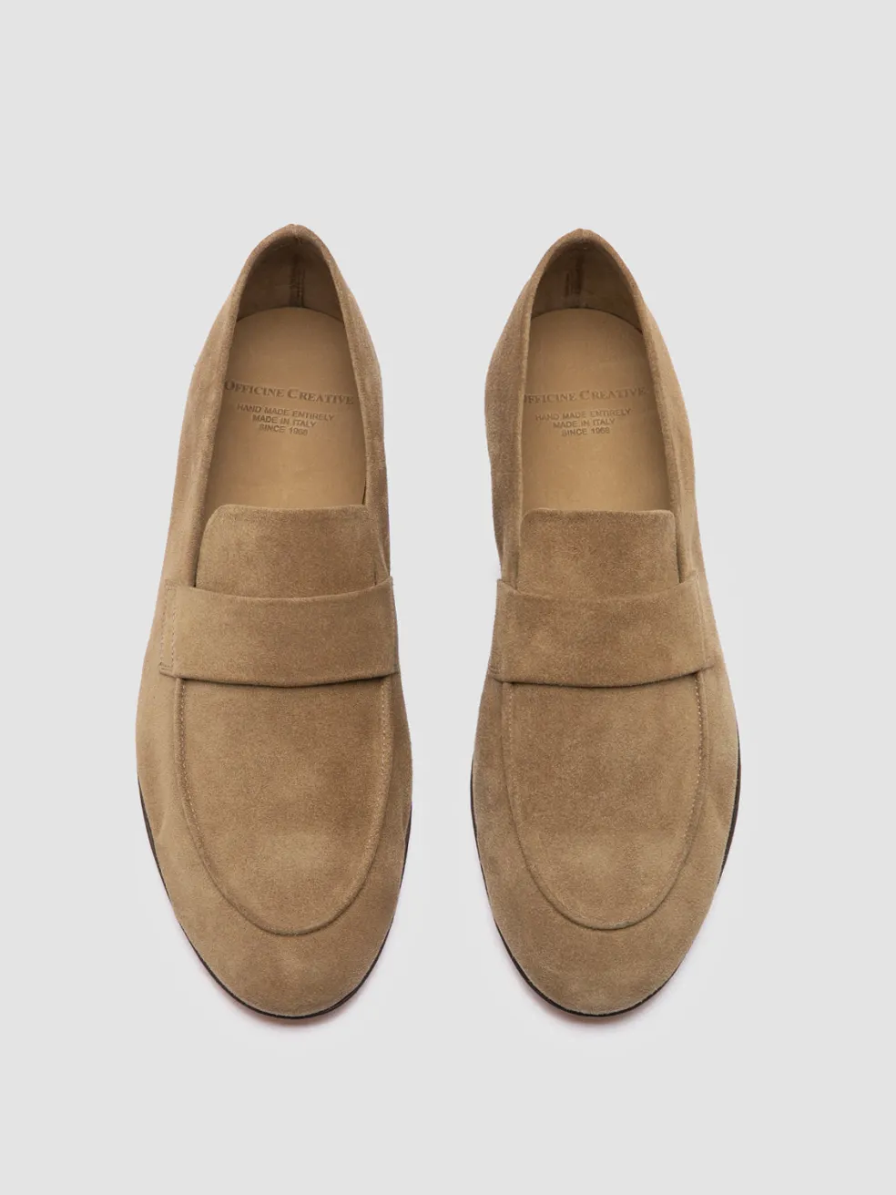 Best Officine Creative AIRTO 001 - Brown Suede Loafers CORK