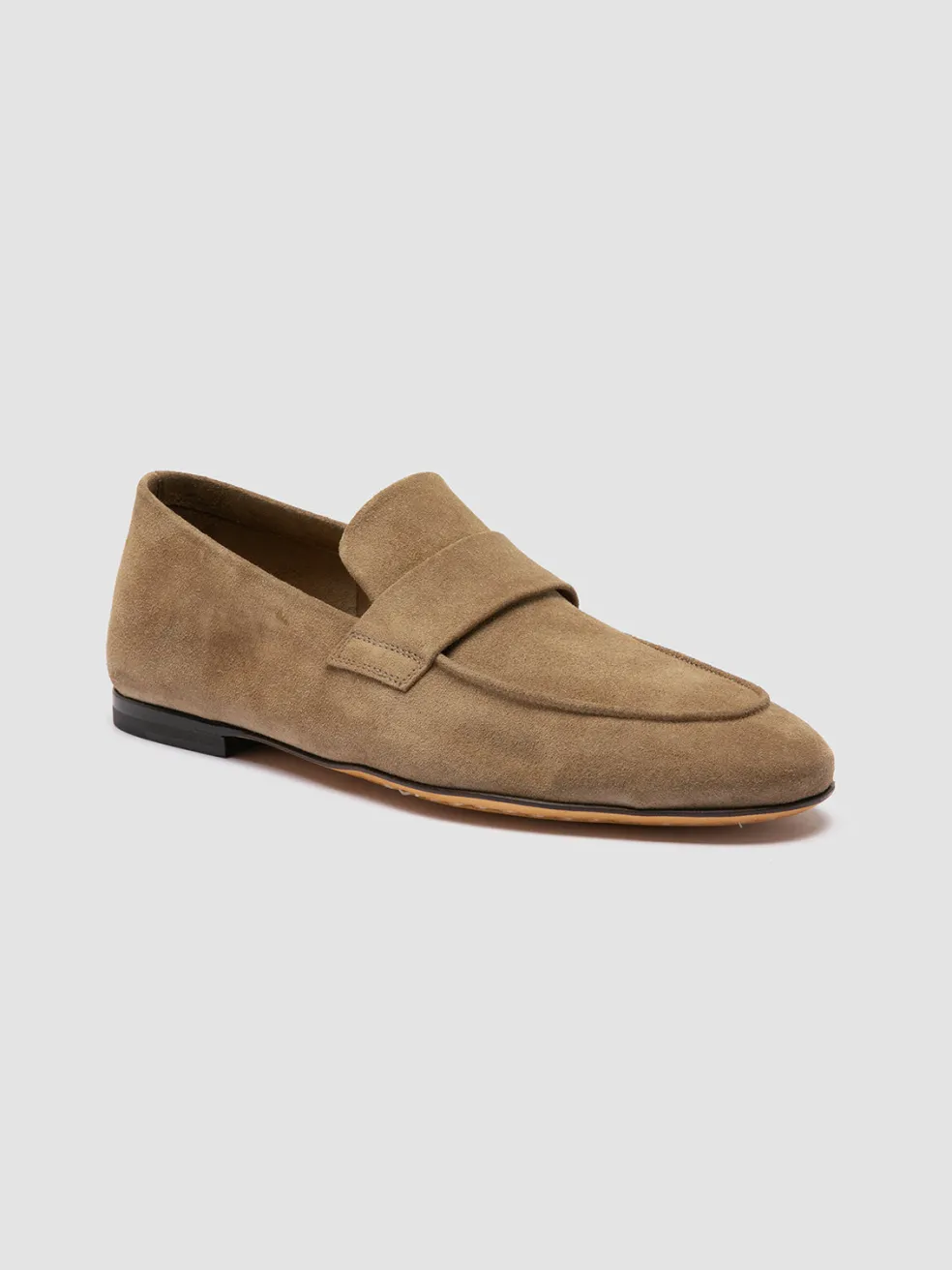 Best Officine Creative AIRTO 001 - Brown Suede Loafers CORK