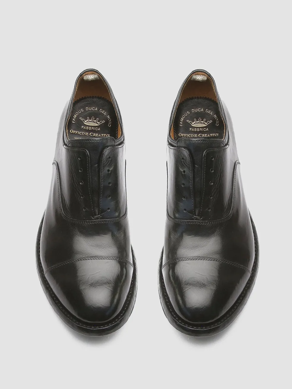 New Officine Creative ANATOMIA 015 - Leather Oxford Shoes BLACK