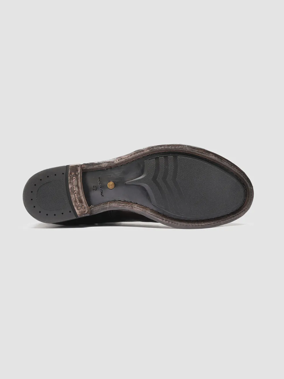 Flash Sale Officine Creative ANATOMIA 016 - Brown Leather Ankle Boots COFFEE/DARK BROWN