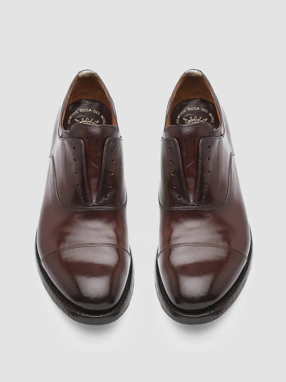 Fashion Officine Creative ANATOMIA 015 - Brown Leather Oxford Shoes T.MORO