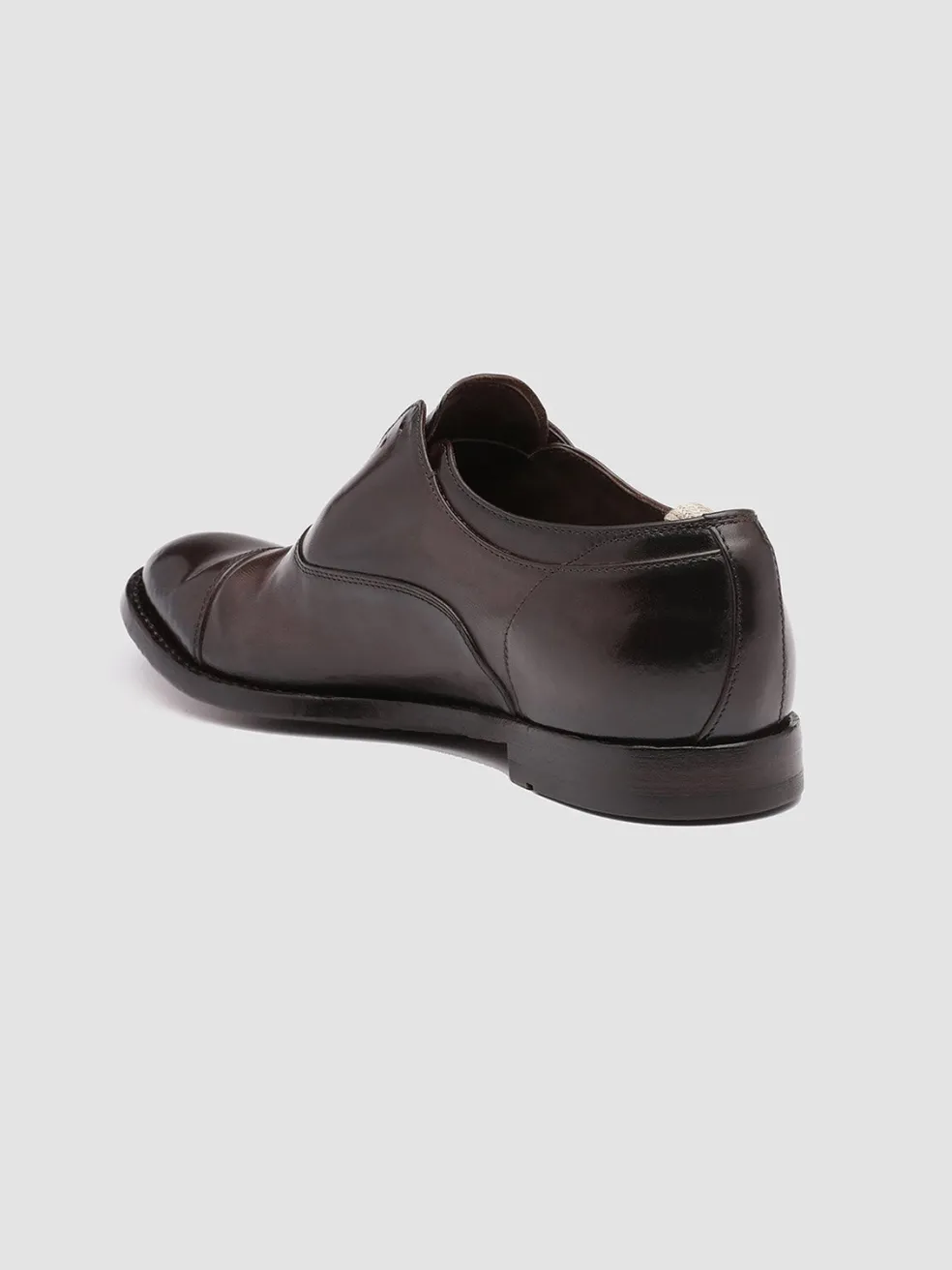 Shop Officine Creative ANATOMIA 08 - Brown Leather Oxford Shoes EBANO