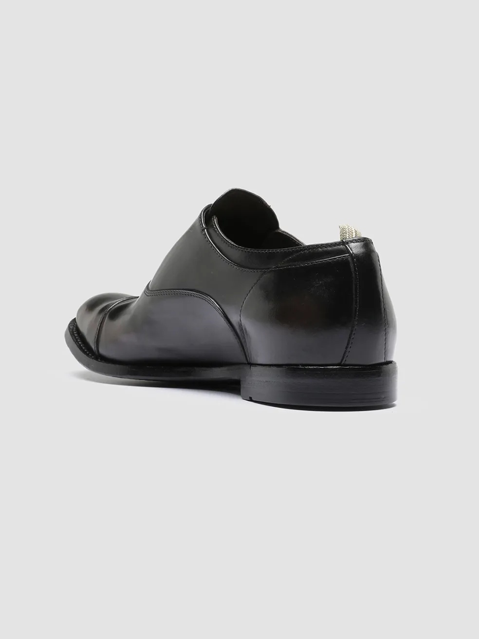 Best Officine Creative ANATOMIA 08 - Brown Leather Oxford Shoes EBANO/BLACK