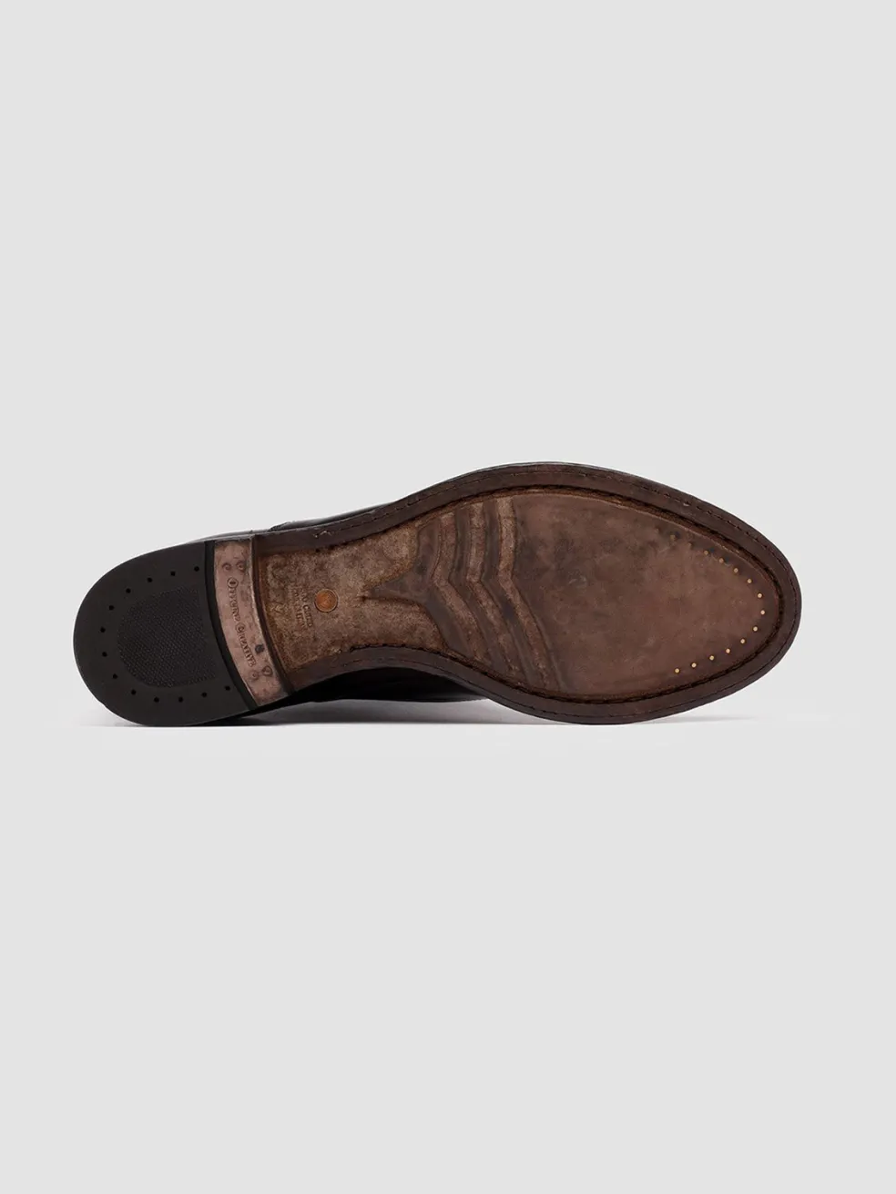 Shop Officine Creative ANATOMIA 08 - Brown Leather Oxford Shoes EBANO