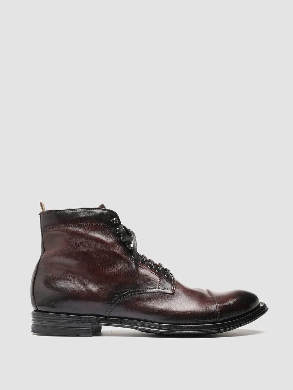 Cheap Officine Creative ANATOMIA 016 - Leather Ankle Boots BURGUNDY