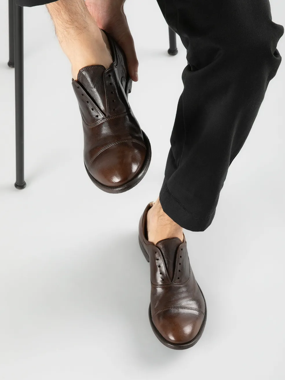 Fashion Officine Creative ARC 501 - Leather Oxford Shoes BLACK