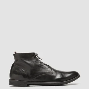 Outlet Officine Creative ARC 513 - Brown Leather Ankle Boots EBANO