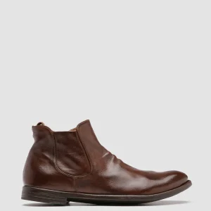 New Officine Creative ARC 514 - Brown Leather Boots CIGAR