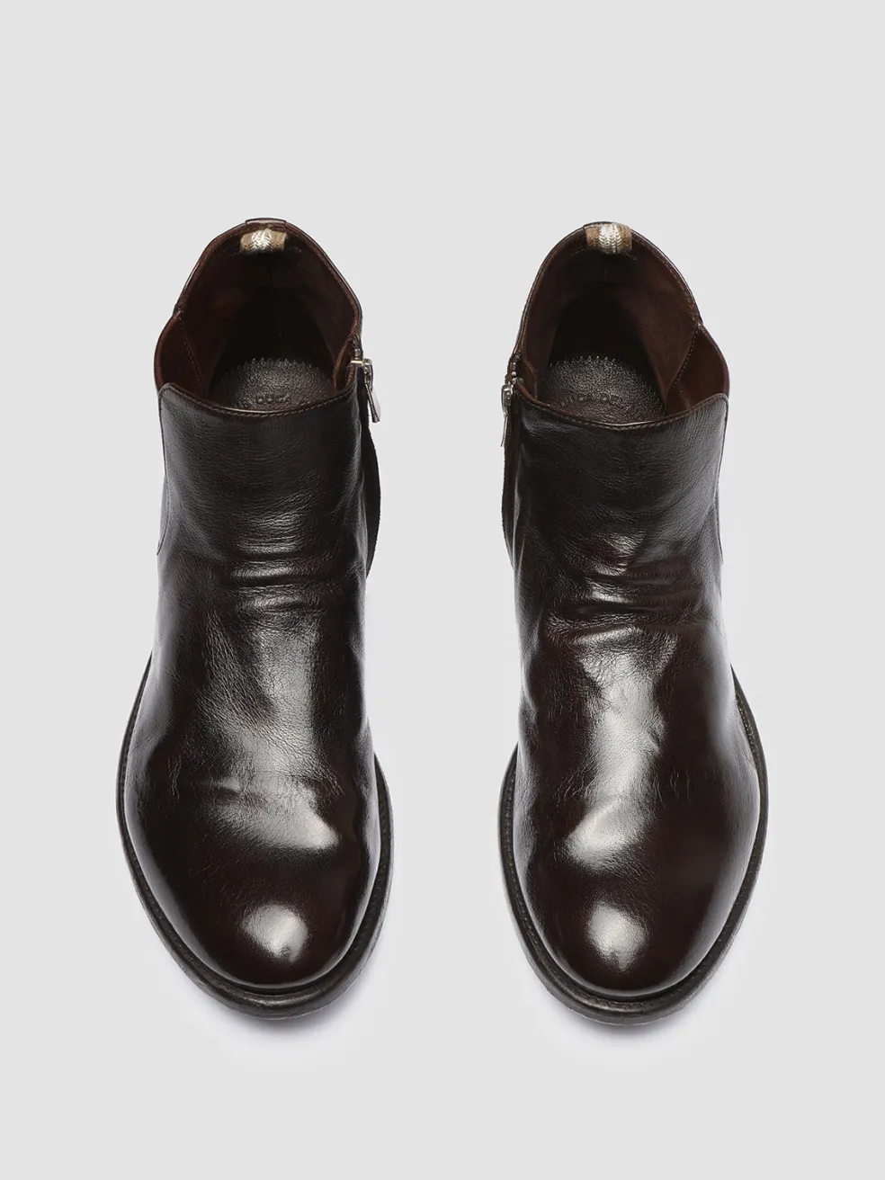 Outlet Officine Creative ARC 514 - Brown Leather Boots EBANO