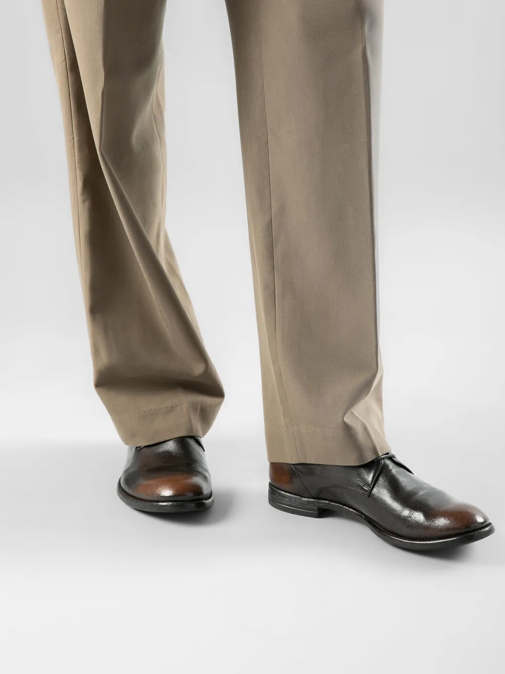 Flash Sale Officine Creative ARC 515 - Brown Leather Derby Shoes EBANO