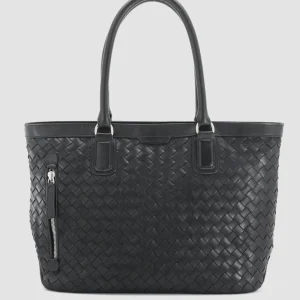 Clearance Officine Creative ARMOR 010 - Leather Briefcase BLACK