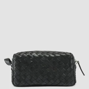 Hot Officine Creative ARMOR 014 - Black Woven Leather Pouch NERO