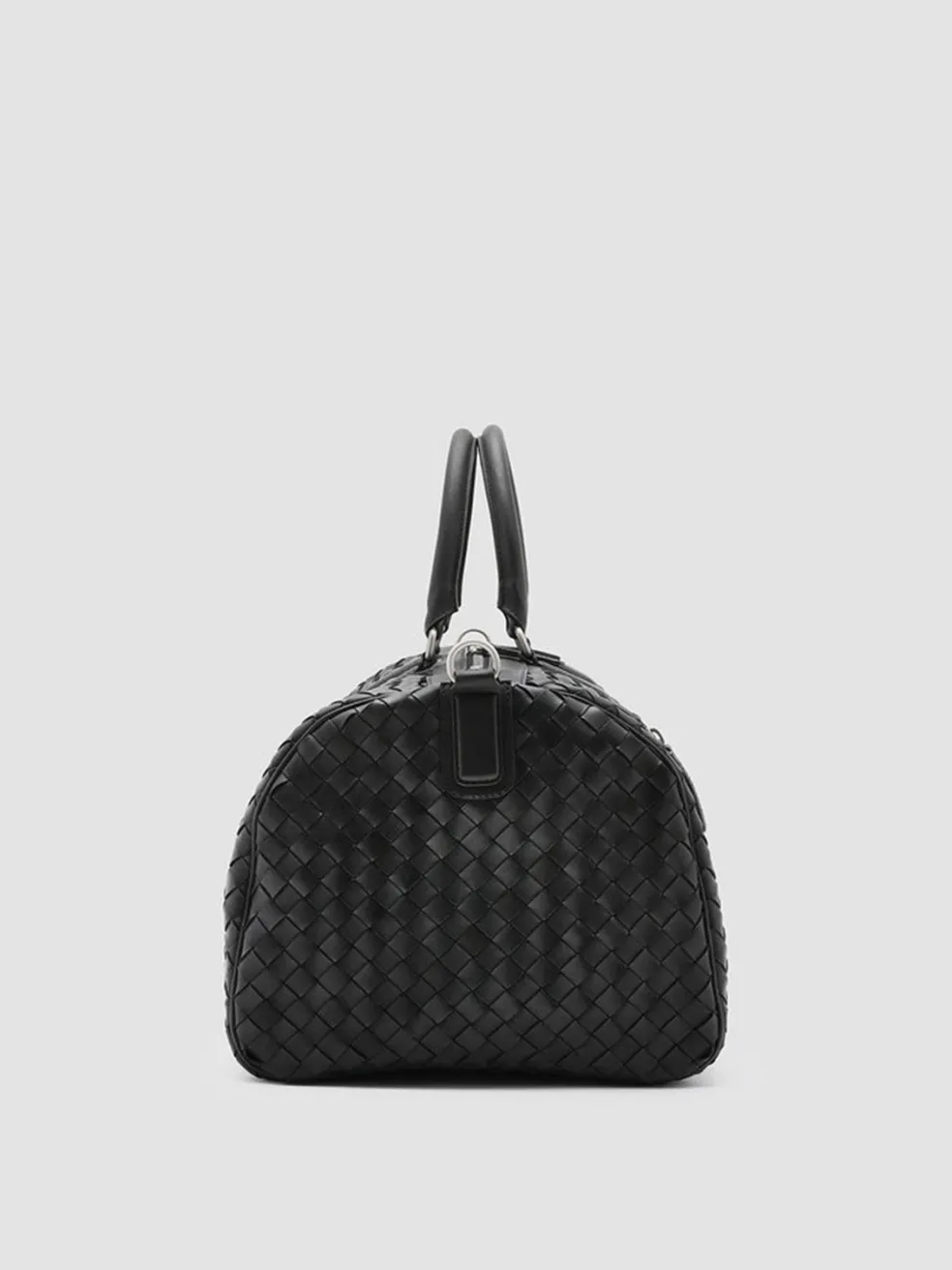 Cheap Officine Creative ARMOR 01 - Woven Leather Weekender BLACK