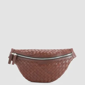 Clearance Officine Creative ARMOR 08 - Leather Waist Belt BROWN