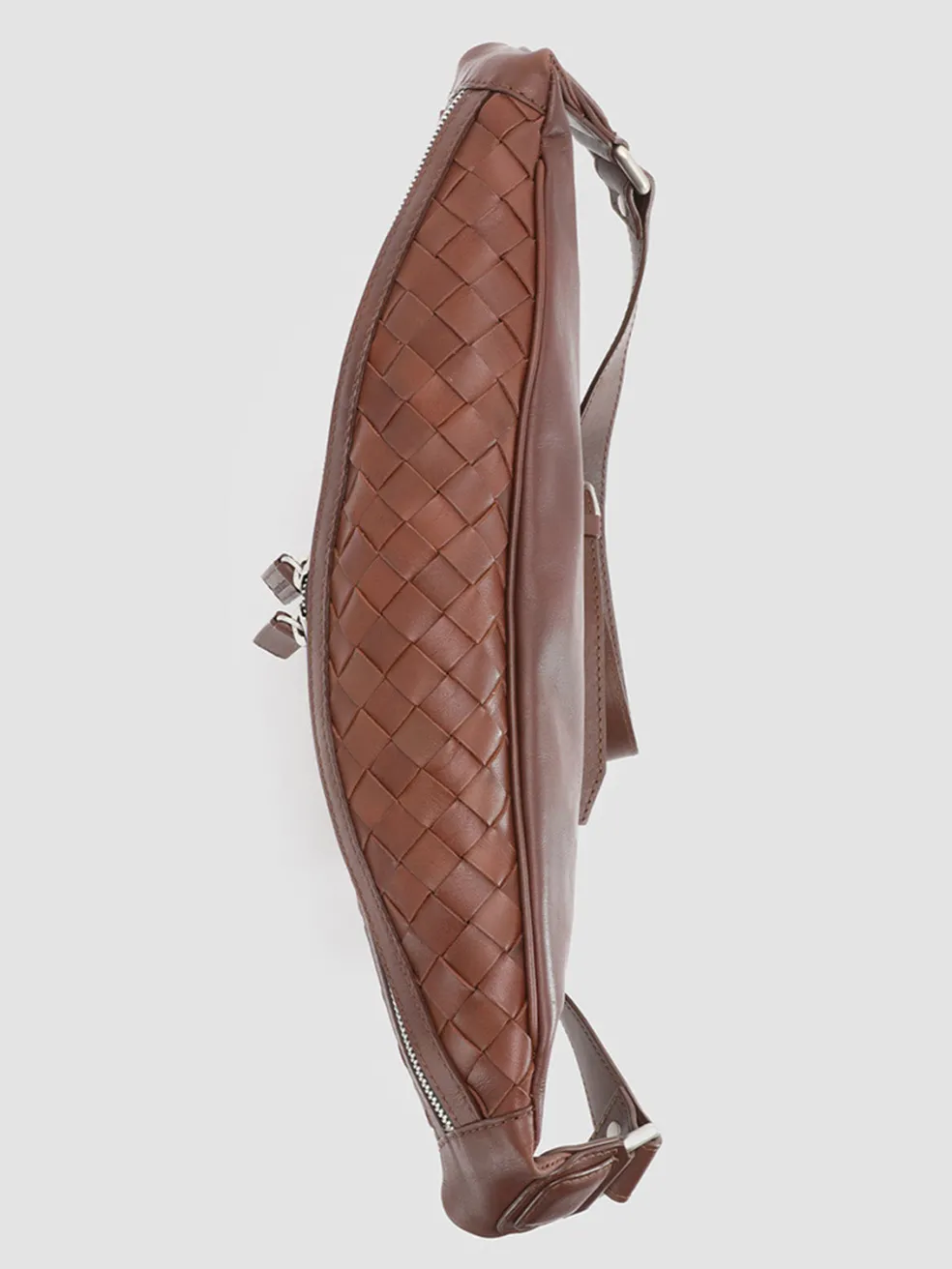 Clearance Officine Creative ARMOR 08 - Leather Waist Belt BROWN