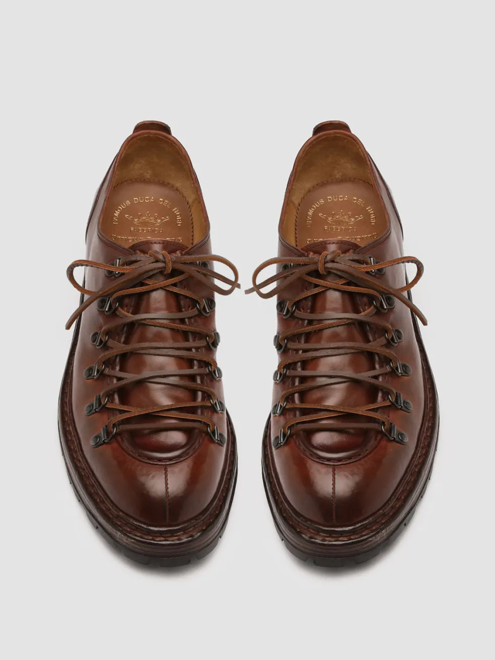 Store Officine Creative ARTIK 003 - Brown Leather Hiking Shoes TAN