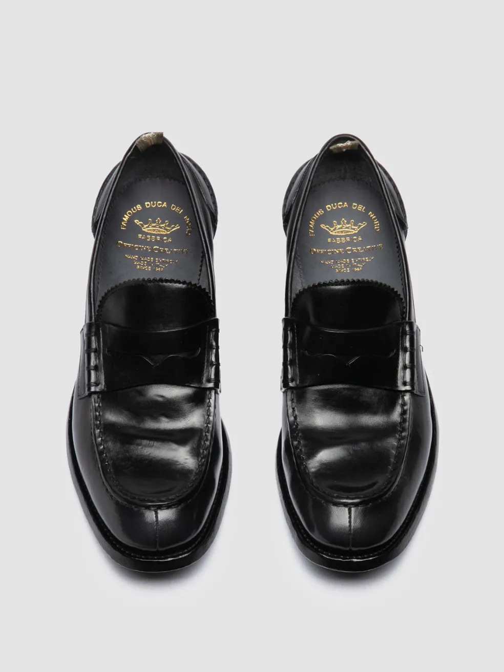 Store Officine Creative BALANCE 017 - Blue Penny Leather Loafers SUPERNERO