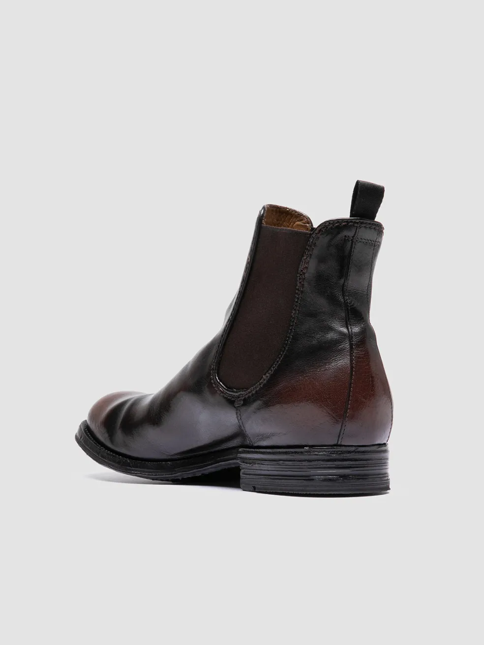 Hot Officine Creative BALANCE 008 - Brown Leather Chelsea Boots CAFFE'/SUPERNERO