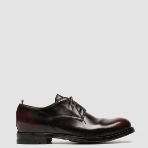 Shop Officine Creative BALANCE 019 - Burgundy Leather Derby Shoes BURGUNDY/TM25