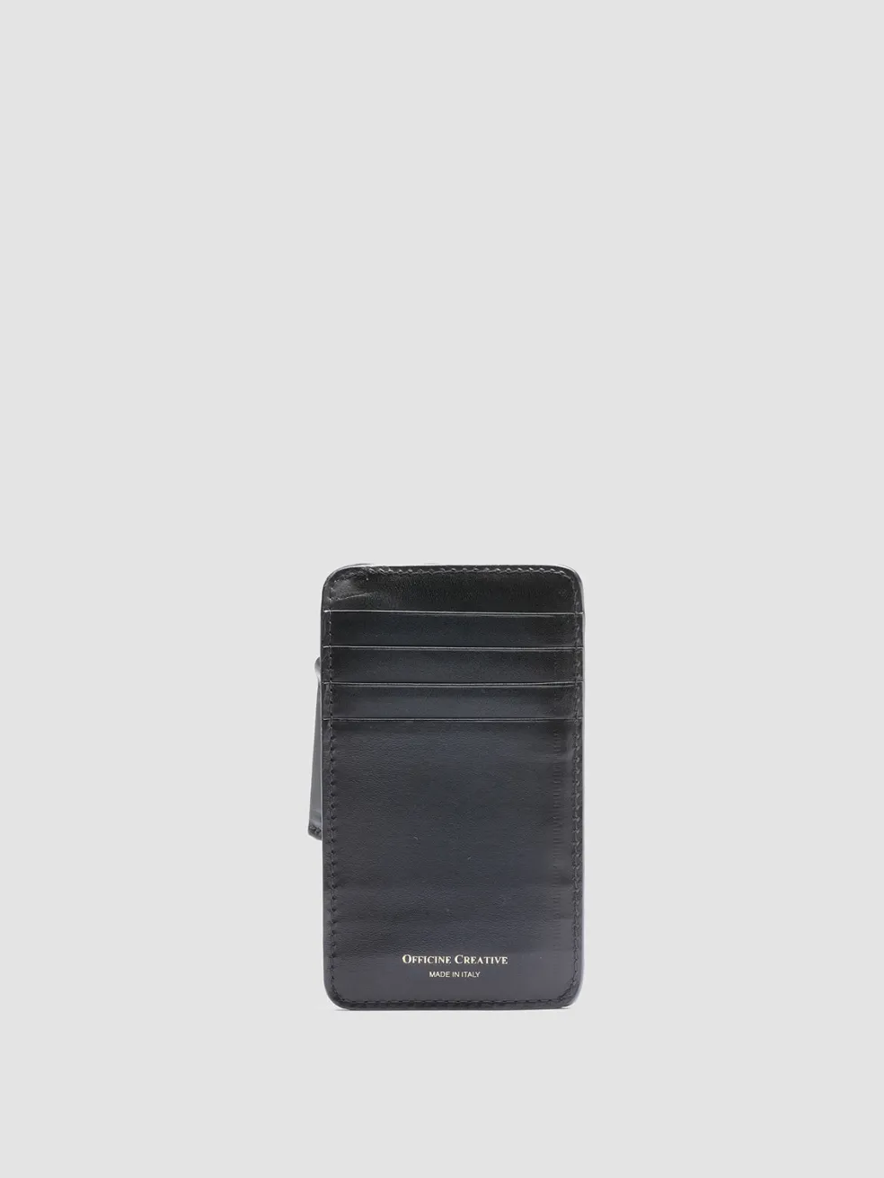 Sale Officine Creative BERGE’ 03 - Blue Leather Card Holder BLUMARINE