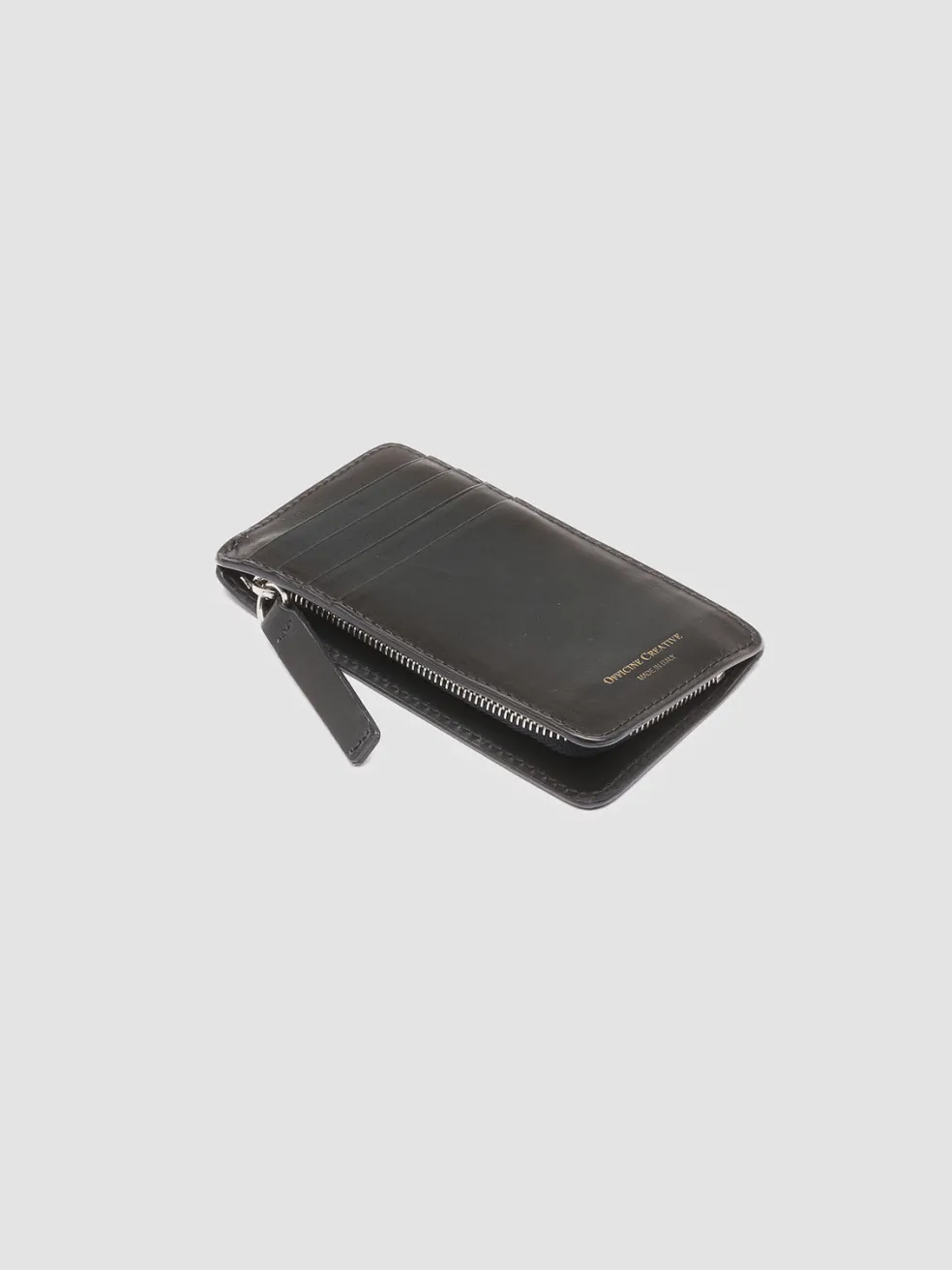 Sale Officine Creative BERGE’ 03 - Blue Leather Card Holder BLUMARINE