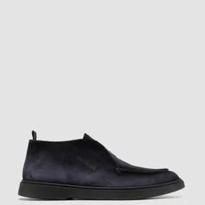 Clearance Officine Creative BONES 010 - Suede Chukka Boots BLUE