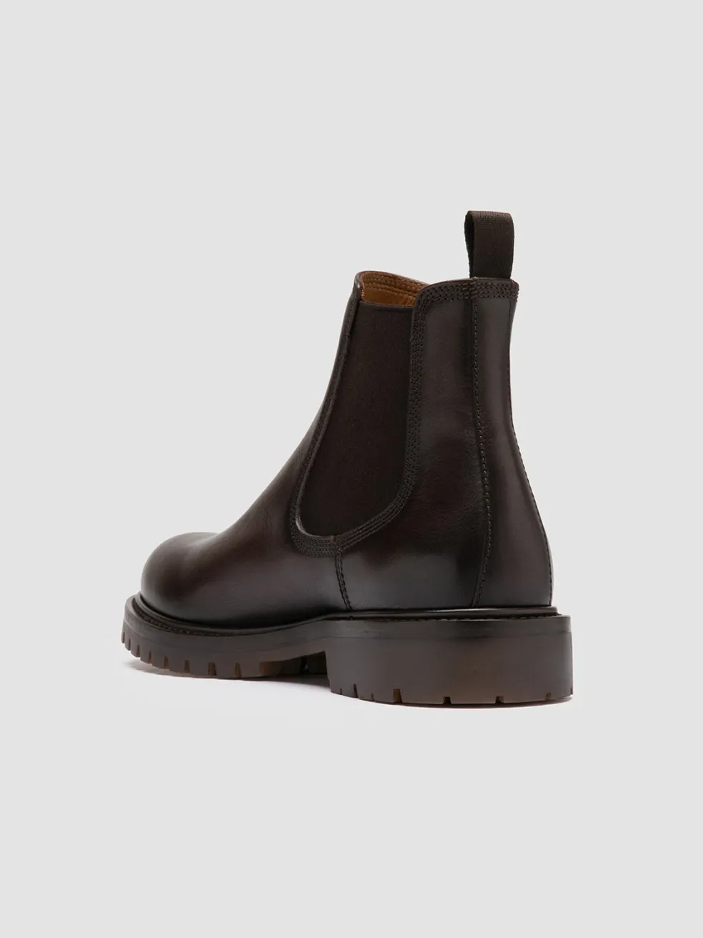 Sale Officine Creative BOSS 004 - Brown Leather Chelsea Boots MORO