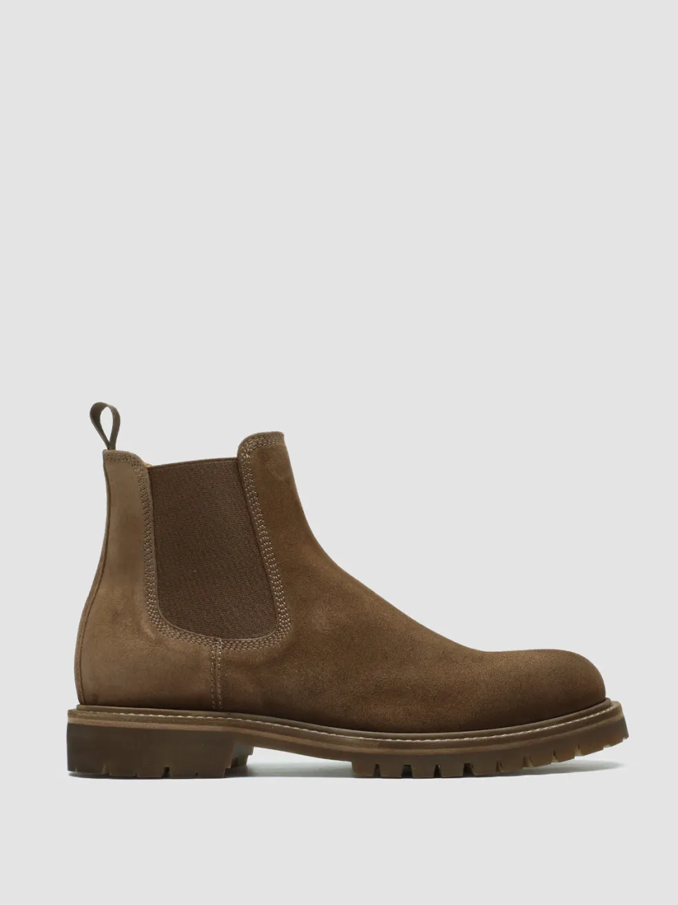 Discount Officine Creative BOSS 004 - Brown Suede Chelsea Boots TAUPE