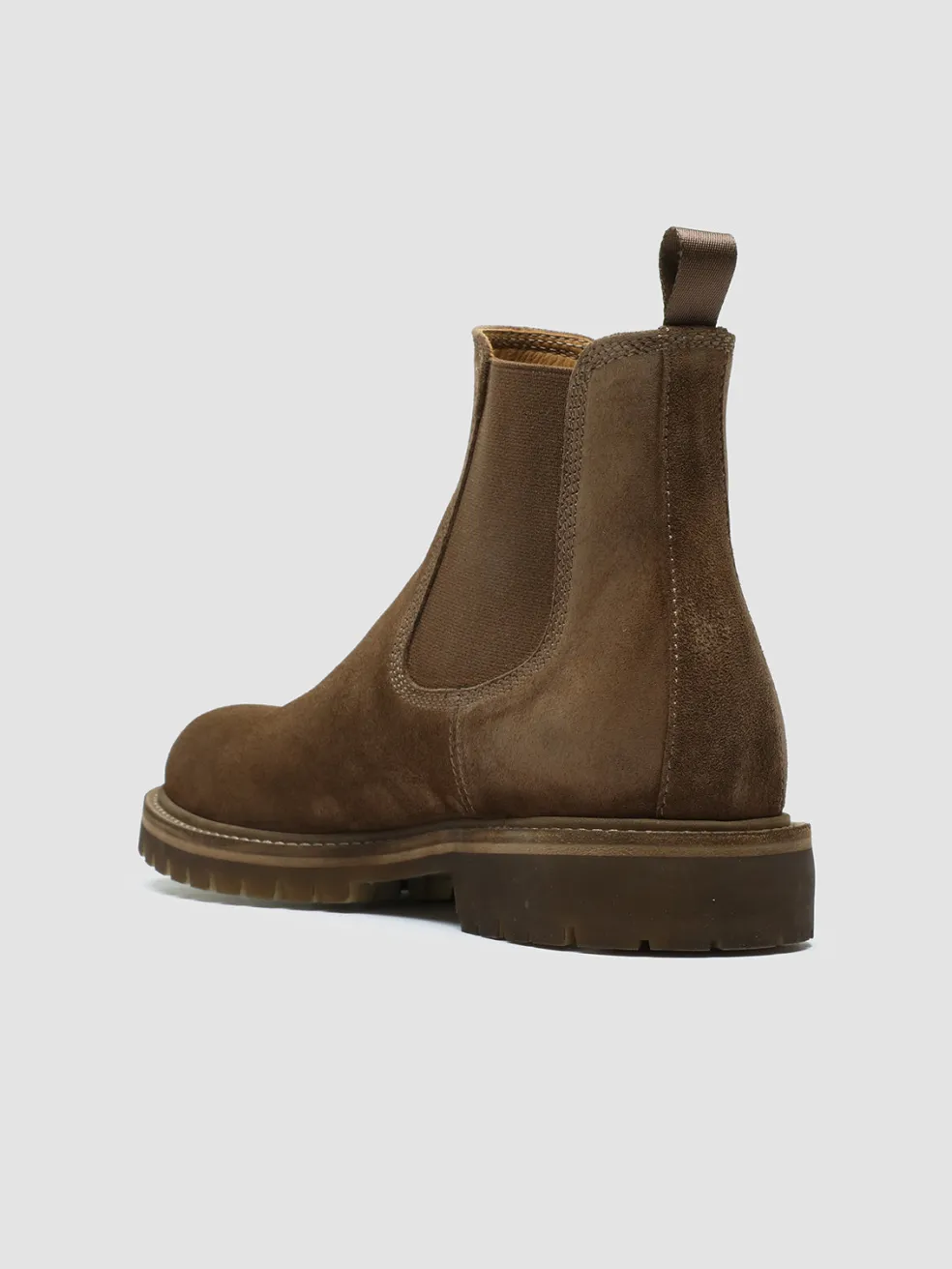 Discount Officine Creative BOSS 004 - Brown Suede Chelsea Boots TAUPE