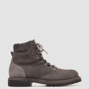 Store Officine Creative BOSS 006 - Suede Lace Up Boots GREY