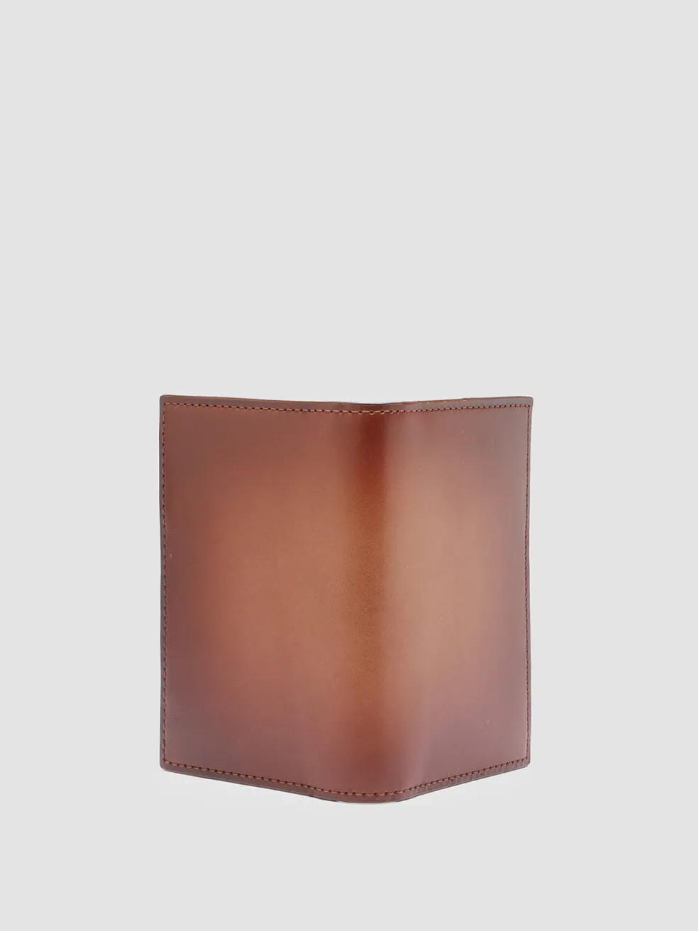 Fashion Officine Creative BOUDIN 24 - Brown Leather Bifold Wallet TAN