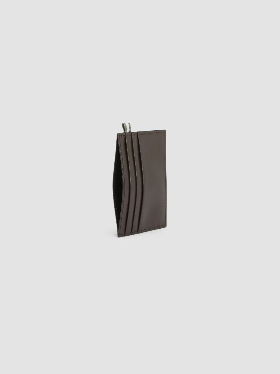 Cheap Officine Creative BOUDIN 22 - Brown Leather Card Holder DARK