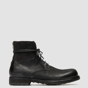 Hot Officine Creative BULLA DD 102 - Leather Lace-up Boots BLACK