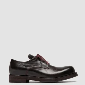 Clearance Officine Creative BULLA DD 301 - Brown Leather Derby Shoes OTTO                                              