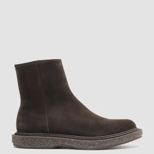 Best Sale Officine Creative BULLET 009 - Suede Zip Ankle Boots BROWN