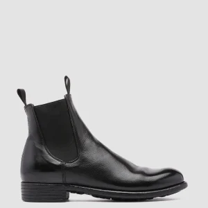 Online Officine Creative CALIXTE 004 - Leather Chelsea Boots BLACK