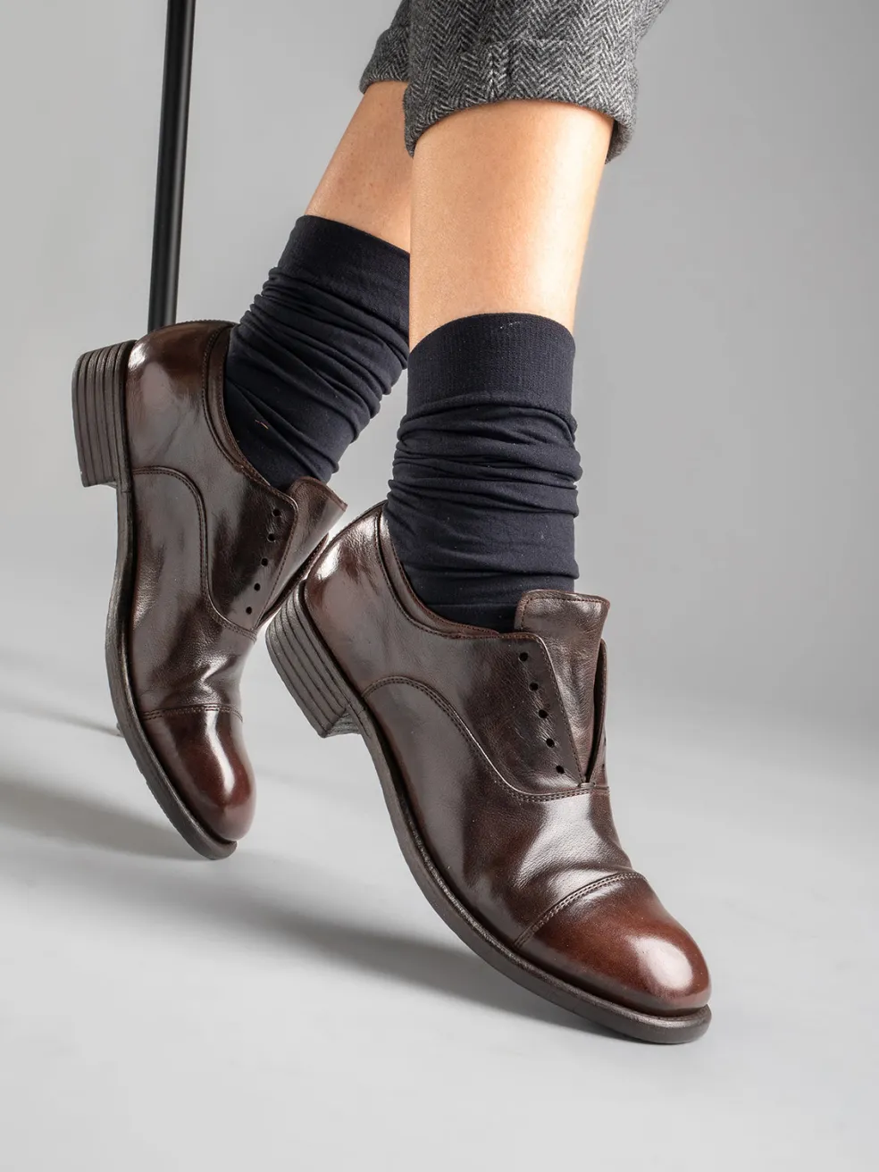 New Officine Creative CALIXTE 003 - Leather Oxford Shoes BLACK