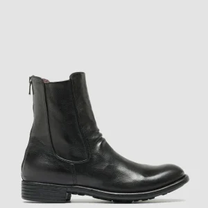 Cheap Officine Creative CALIXTE 049 - Leather Zip Boots BLACK