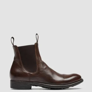 Hot Officine Creative CALIXTE 004 - Brown Leather Chelsea Boots CIGAR