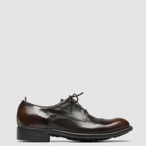 Online Officine Creative CALIXTE 001 - Brown Leather Derby Shoes COFFEE/DARK BROWN