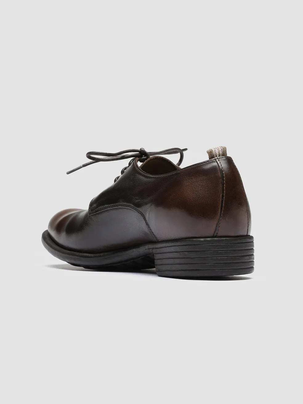 Online Officine Creative CALIXTE 001 - Brown Leather Derby Shoes COFFEE/DARK BROWN