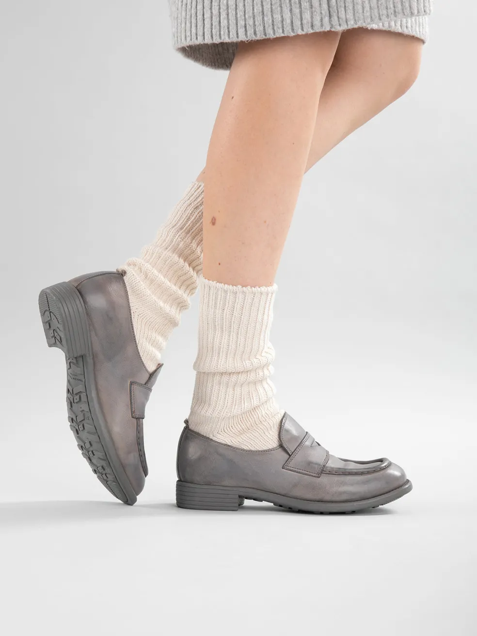 Cheap Officine Creative CALIXTE 020 - Brown Leather Loafers OTTO