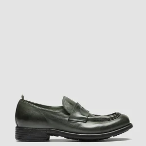 Cheap Officine Creative CALIXTE 020 - Green Leather Loafers DEPHTS